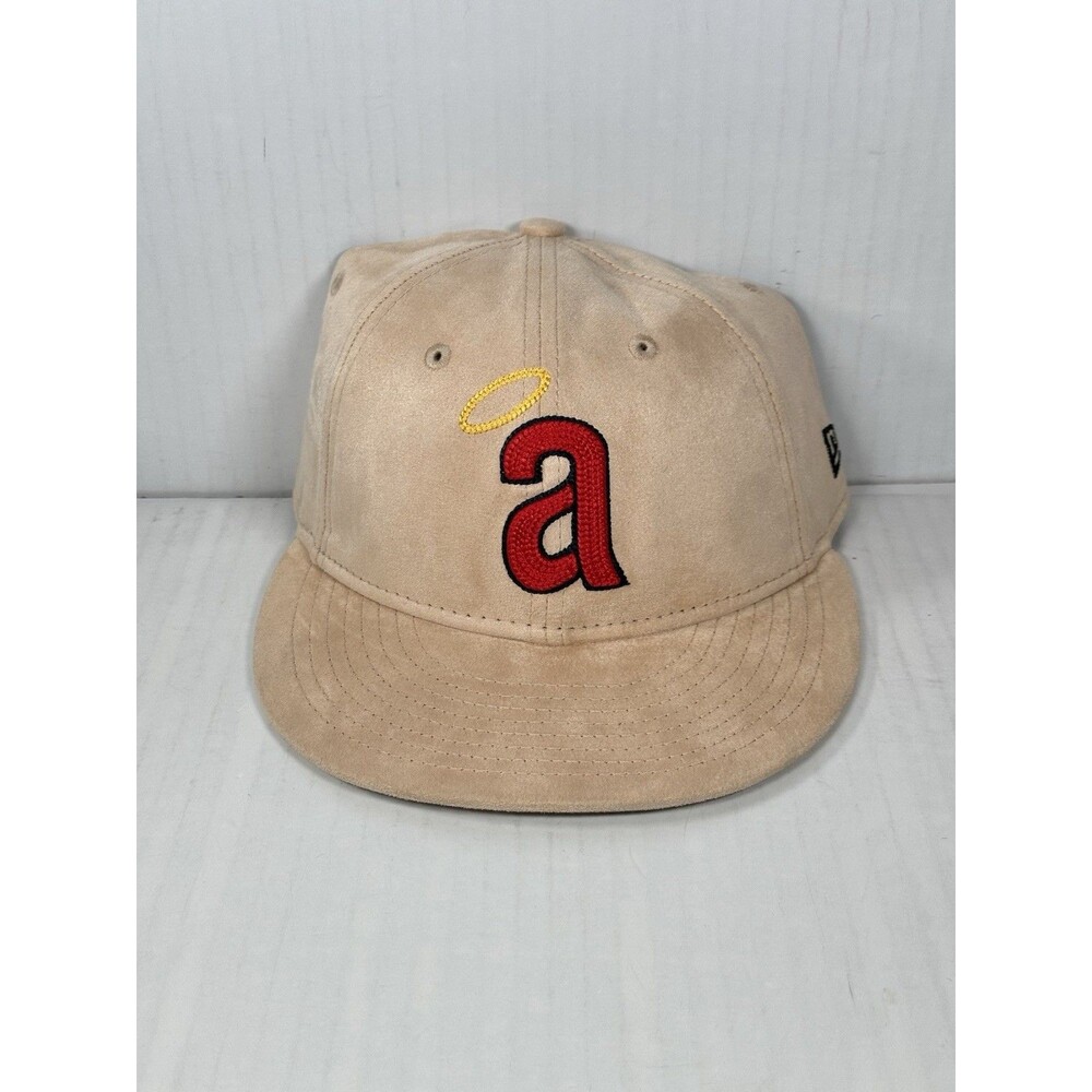 New Era Los Angeles Angels Suede 9FIFTY MLB Retro Crown Snapback Hat Cap NWT